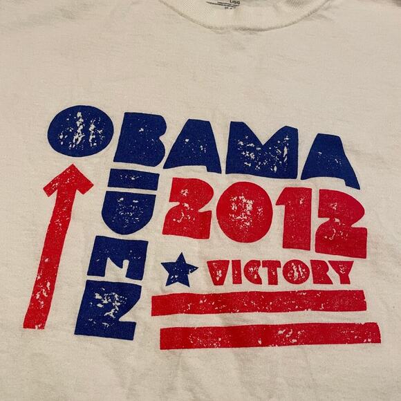 Obama Biden 2012 Victory Tee Shirt Mens Large Democrat President America Vintage - Picture 2 of 7